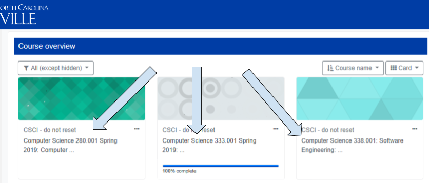 Moodle Course Example