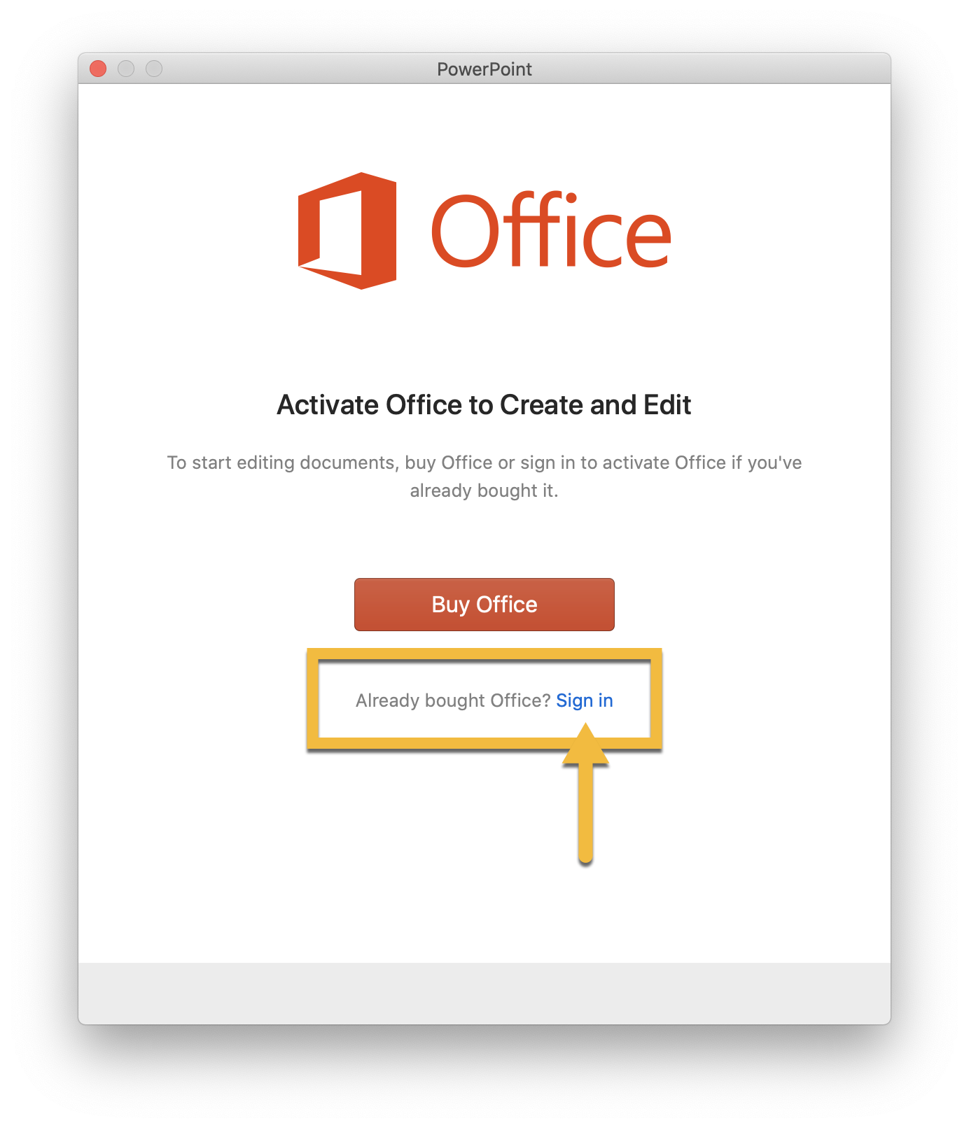 Activate Office 365 on your university Mac
