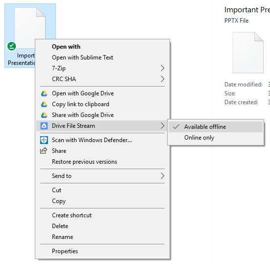 Google Drive File Stream for Windows